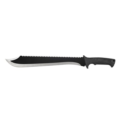 Schrade 18 and 21in Full Tang Machetes with Stainless Steel Blades and TPR Handles for Outdoor Survival, Camping and Bushcraft, One Size