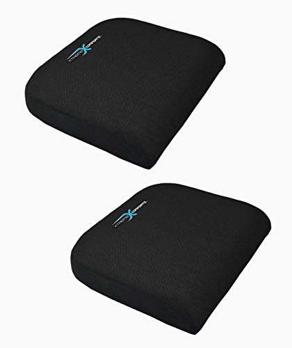 Xtreme Comforts Large Seat Cushion with Carry Handle and Anti Slip Bottom Gives Relief from Back Pain (2 Pack)