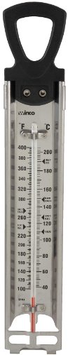Winco Deep Fry/Candy Thermometer with Hanging Ring, 2-Inch by 11-3/4-Inch