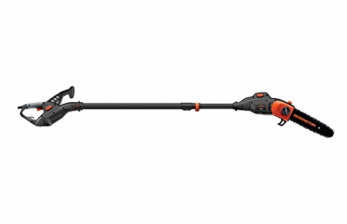 Remington RM1035P Ranger II 8-Amp Electric 2-in-1 Pole Saw & Chainsaw with with Telescoping Shaft and 10-Inch Bar for Tree Trimming and Pruning, Orange