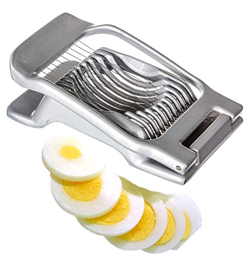 ChefsGrade Diecast Aluminium Egg Slicer, Light Grey