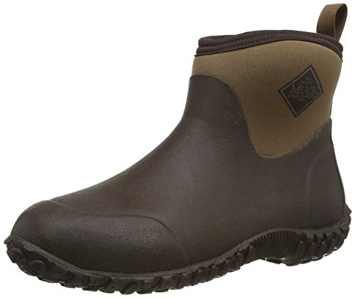 Muckster ll Ankle-Height Men's Rubber Garden Boots,Black/Otter,11 M US