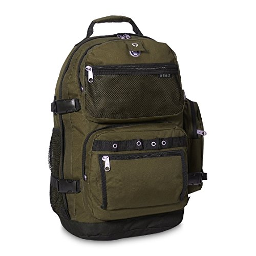 Everest Oversize Deluxe Backpack, Olive/Black