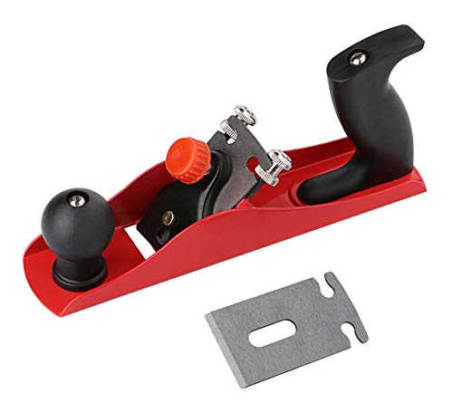 Hand Plane, Kattool Smooth Plane Adjustable Wood Plane Bench Plane Smoothing Plane for Woodworking, with 1 Blade 1 Wood Fixer & 1 replacement blade