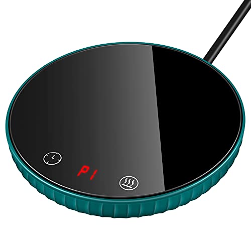 Coffee Mug Warmer, Smart Cup Warmer for Desk with Auto Shut Off, Electric Beverage Warmer with 2 Temperature Settings, Candle Wax Cup Warmer Heating Plate for Tea, Water, Cocoa, Milk