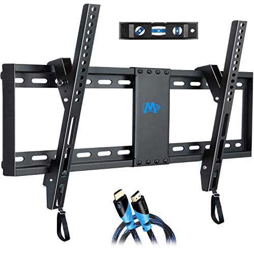 Mounting Dream Tilt TV Wall Mount Bracket for Most 37-70 Inches TVs, TV Mount with VESA up to 600x400mm, Fits 16", 18", 24" Studs and Loading Capacity 132 lbs, Low Profile and Space Saving MD2268-LK, UP to 600 VESA TV Wall Mount