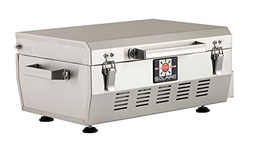 Solaire SOL-EV17A Everywhere Portable Infrared Propane Gas Grill, Stainless Steel