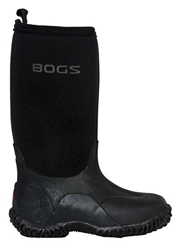 Bogs Classic No Handles Waterproof Insulated Rain Boot (Toddler/Little Kid/Big Kid), Black, 6 M US Big Kid