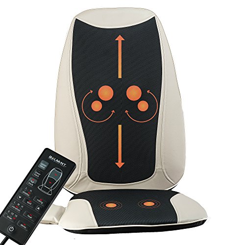 Shiatsu Chair Massager with Heat - Shiatsu Massage Seat Cushion with Heat | Kneading Massage & Seat Vibration for a Relaxing Back Massage