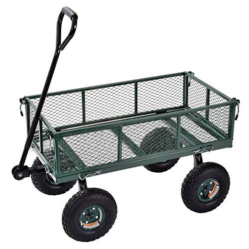 Sandusky Lee CW3418 Muscle Carts Steel Utility Garden Wagon, 400 lb. Load Capacity, 21-3/4" Height x 34" Length x 18" Width