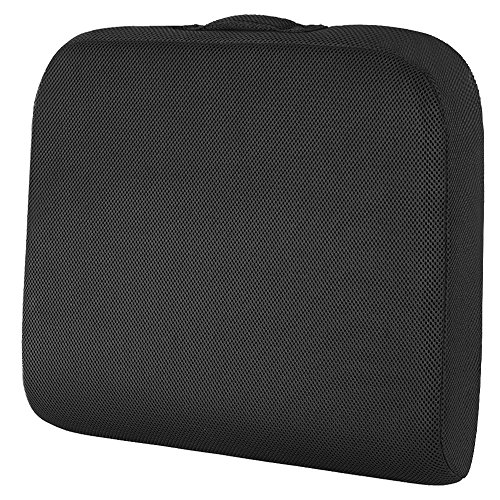 SHINNWA Seat Cushion for Office Chair, Wheelchair Seat Cushion Pad Memory Foam Extra Large Thick Chair Cushion for Truck Drivers Relieving Back Tailbone Pain (19 X 17 X 3 inches)