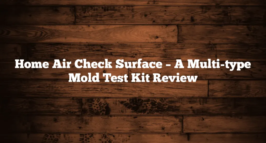 Home Air Check Surface – A Multi-type Mold Test Kit Review