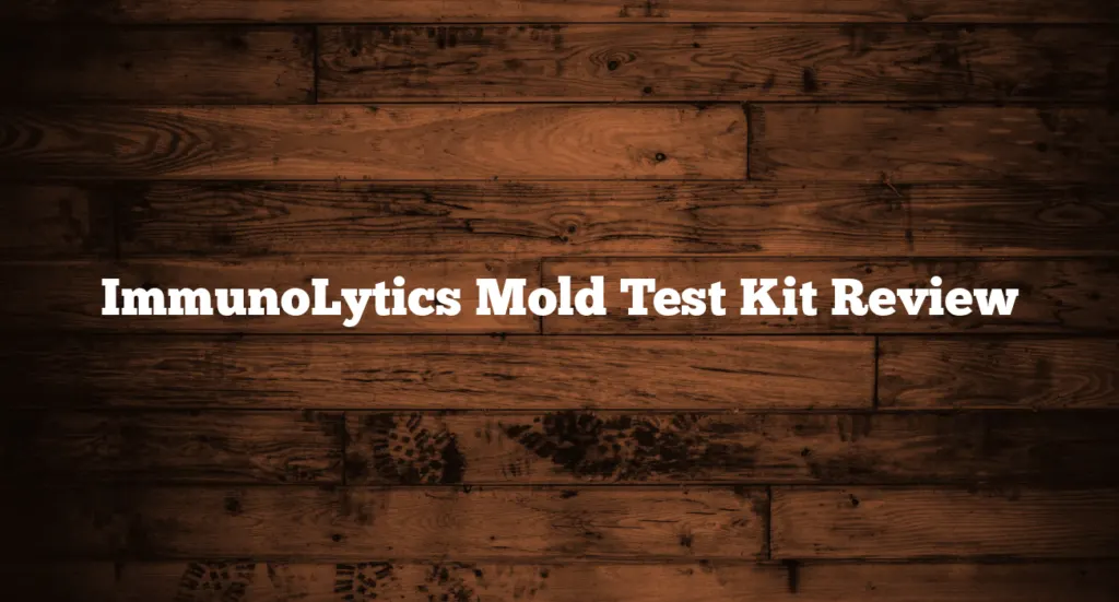 ImmunoLytics Mold Test Kit Review